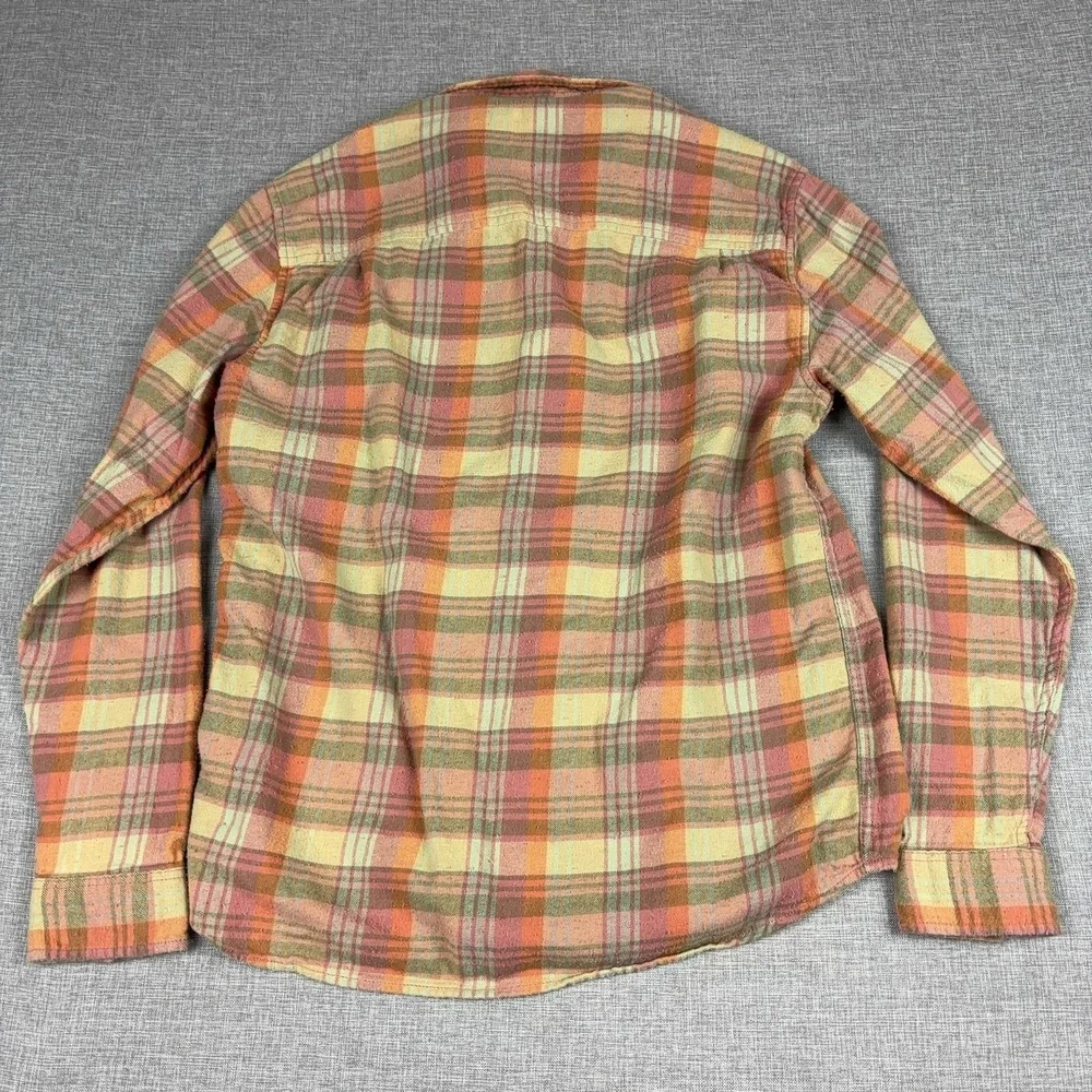 BDG Shirt Mens Medium Multicolor Plaid Flannel Long Sleeve Button Up Casual
